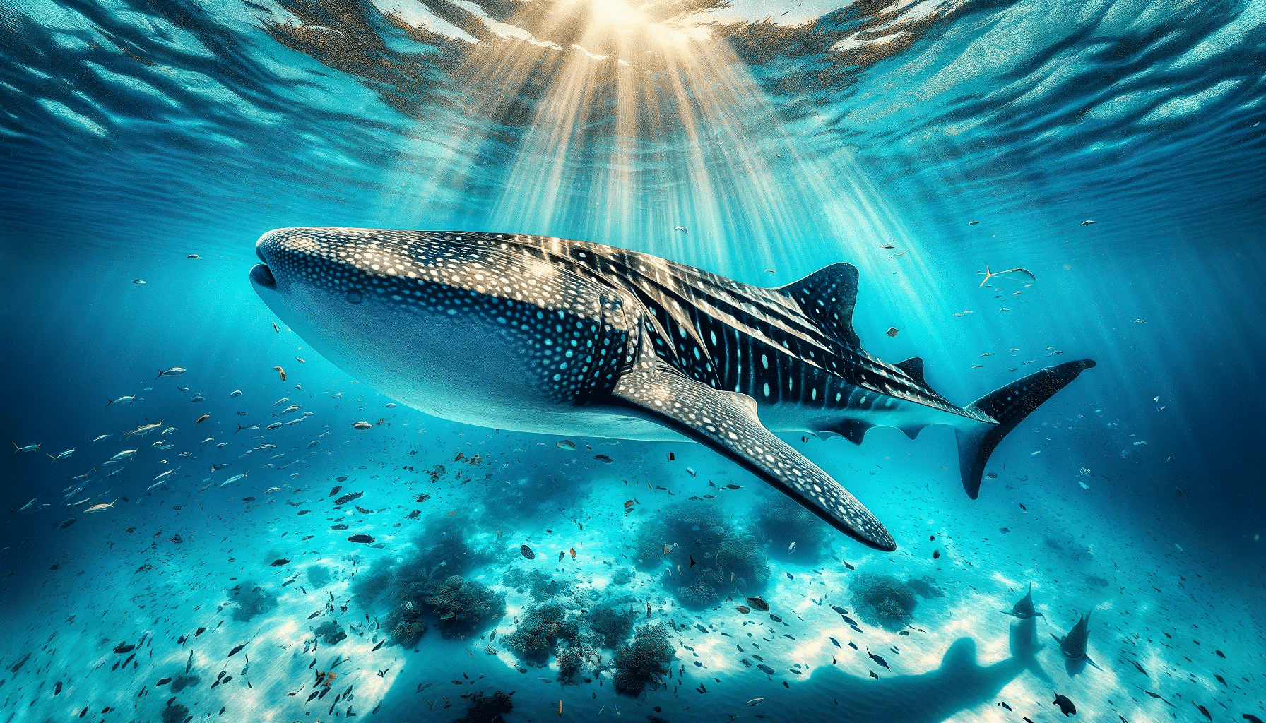 Whale Shark in sunshine 1.0