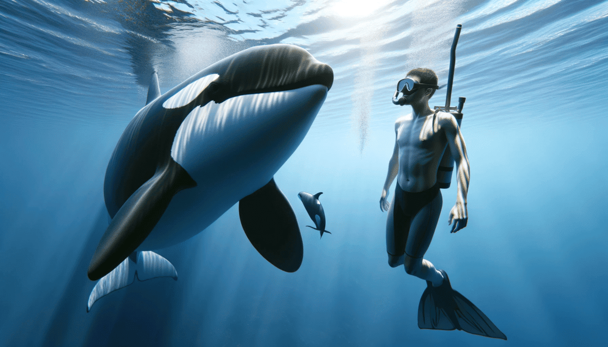 orca snorkelling