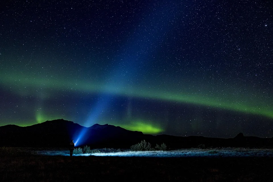 La aurora boreal en Suecia