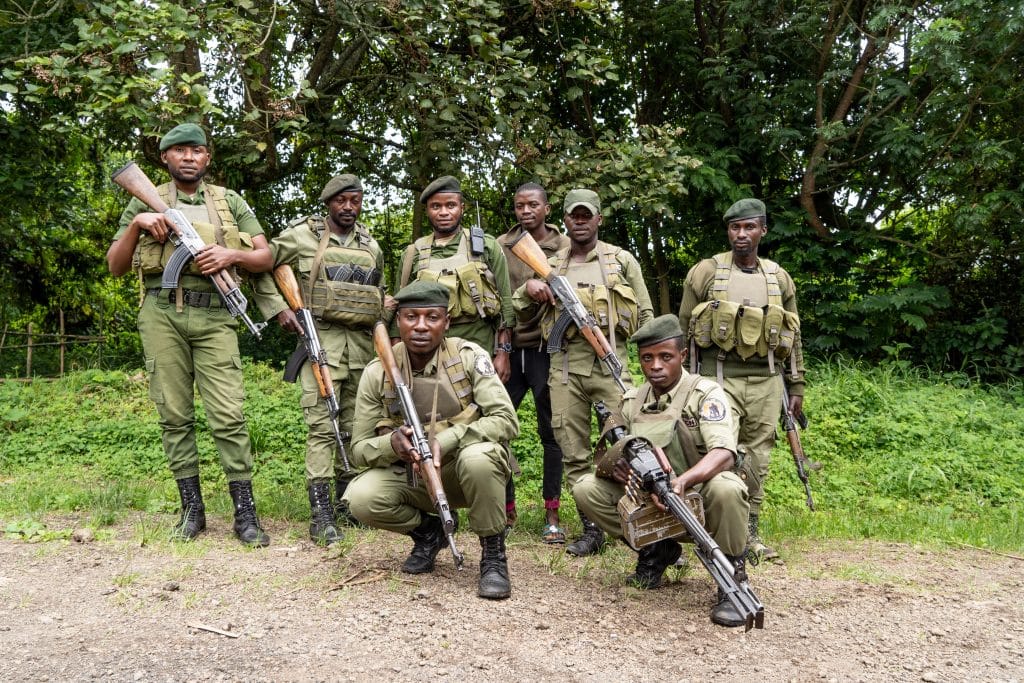Guardias del ICCN en el Parque Nacional de Virunga - custodios del parque