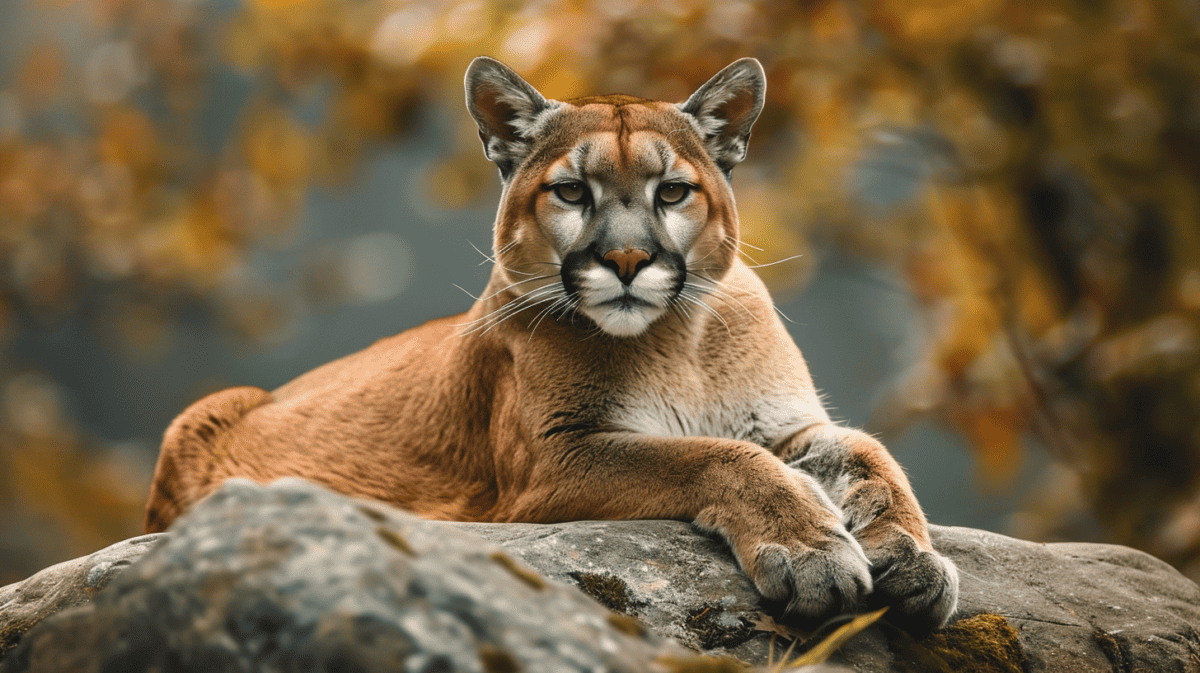 Mountain Lion on Rock. Image created by Chris Weber with Midjounrey.