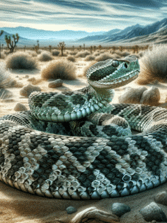 Mojave Rattlesnake in the desert