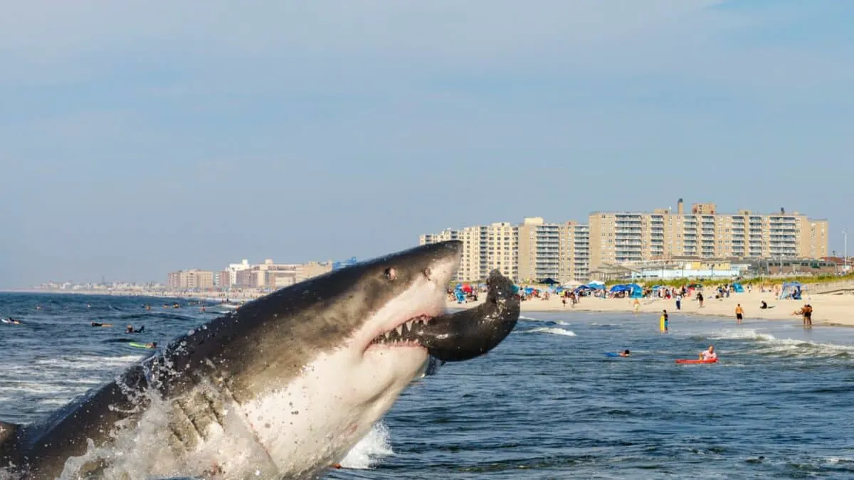 Shark Sighting at Rockaway Beach