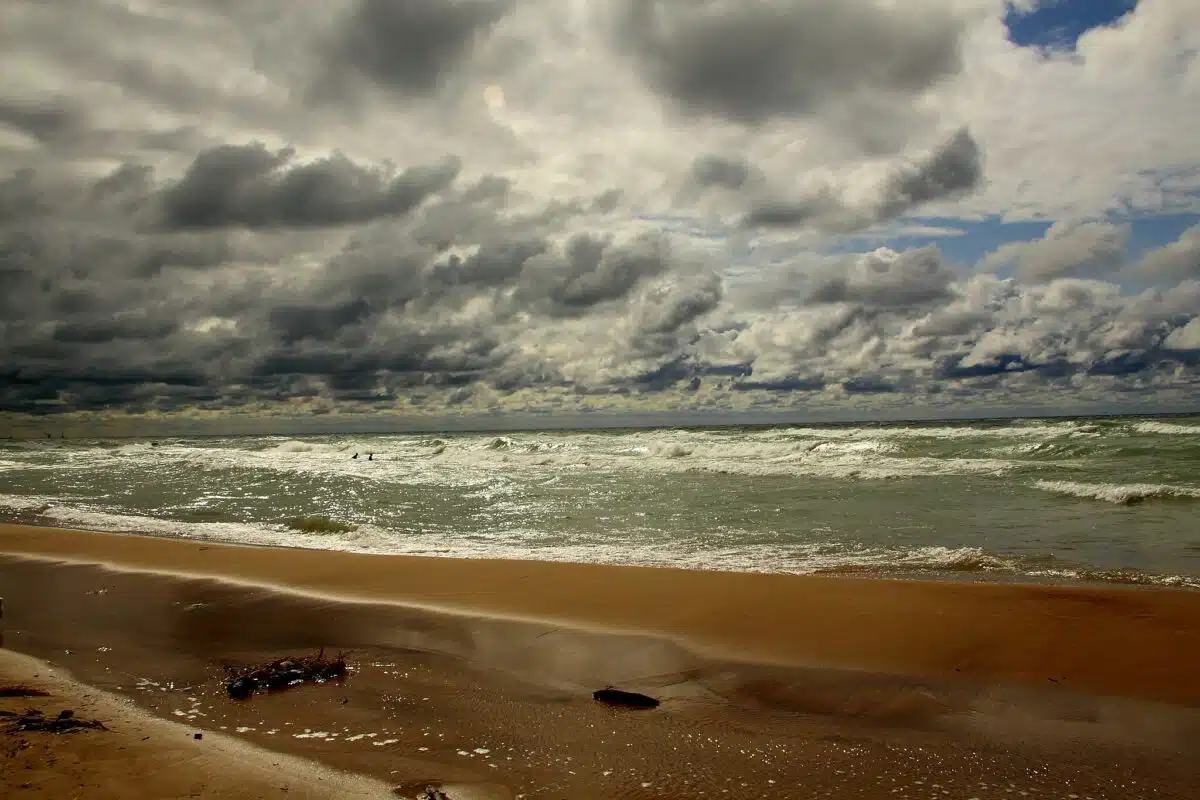 Lake Michigan and the beach