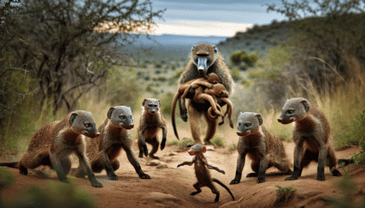Watch: Baboon Throws Mongoose Through The Air