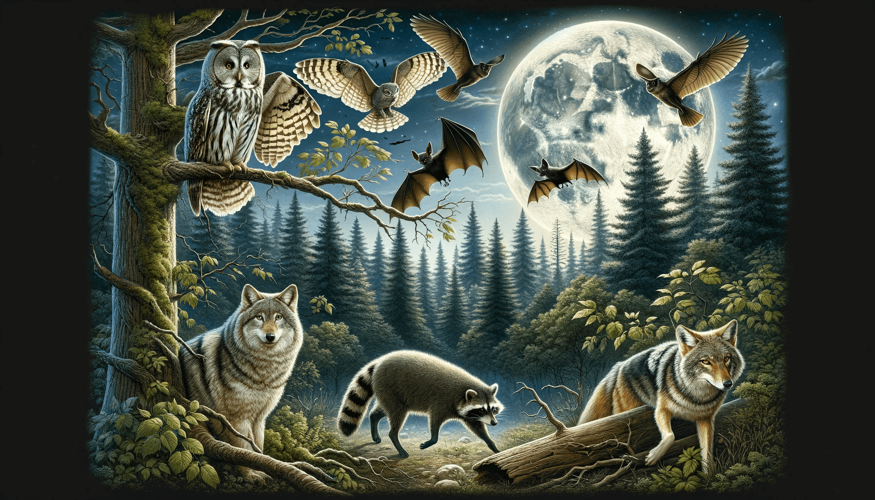 nocturnal animals in the united states