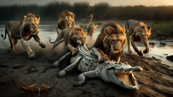 Watch: Lions vs. Crocodile in Fierce Clash