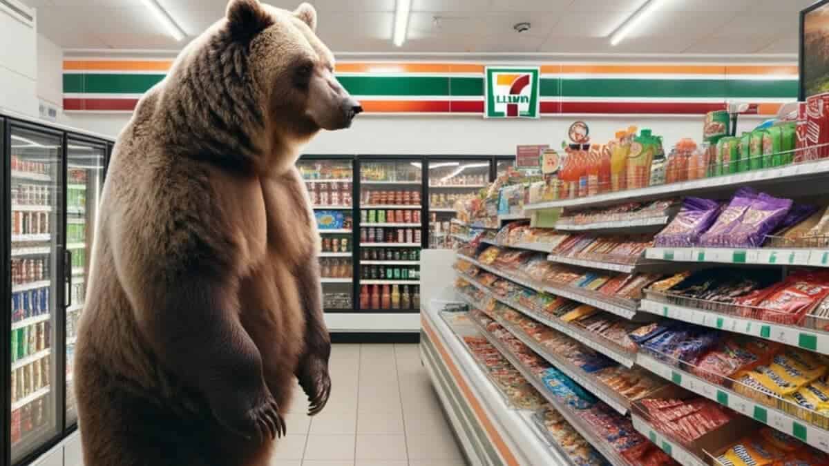 Bear Enters 7-Eleven Store
