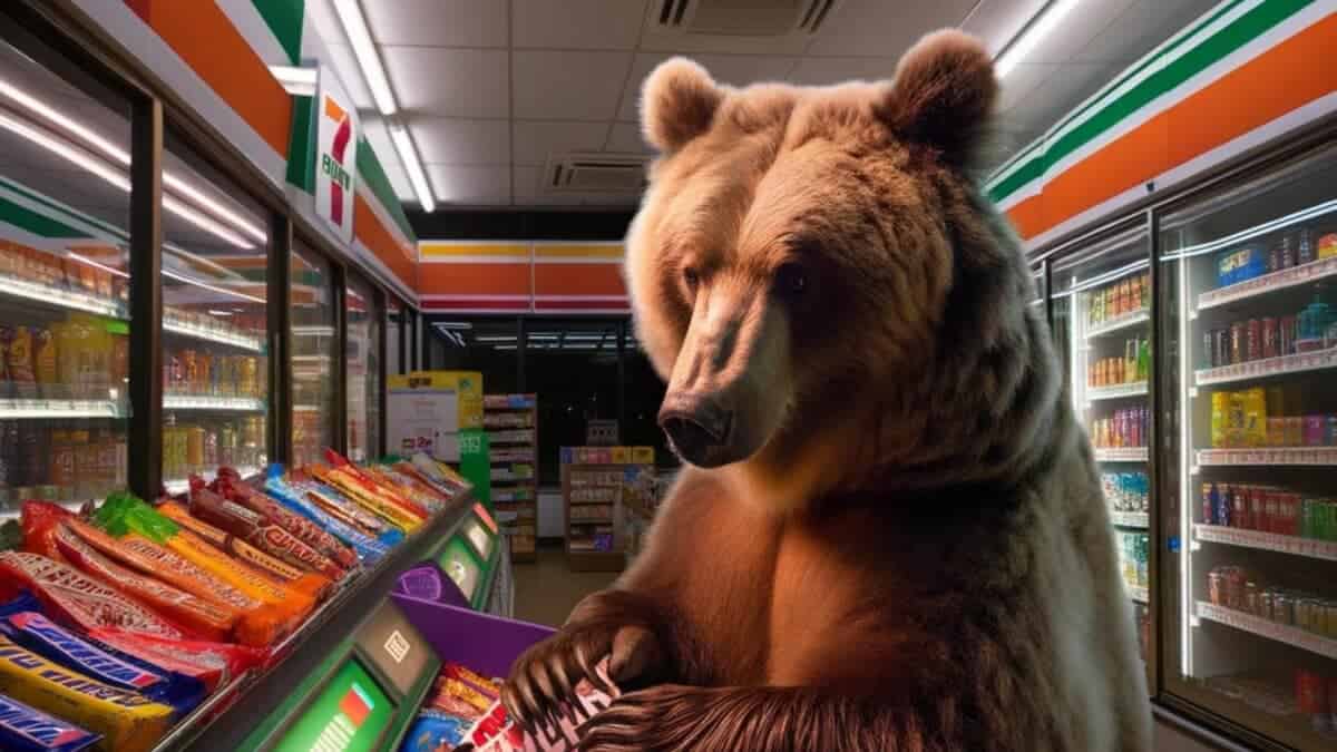 Bear Enters 7-Eleven Store