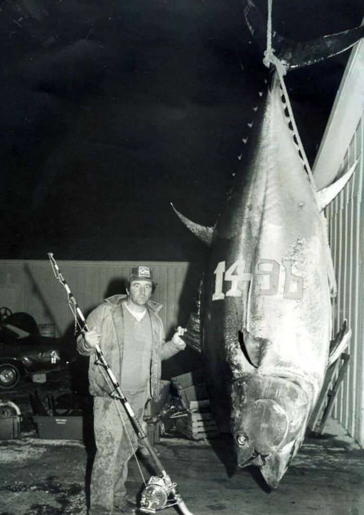 the record of the biggest bluefin tuna ever caught