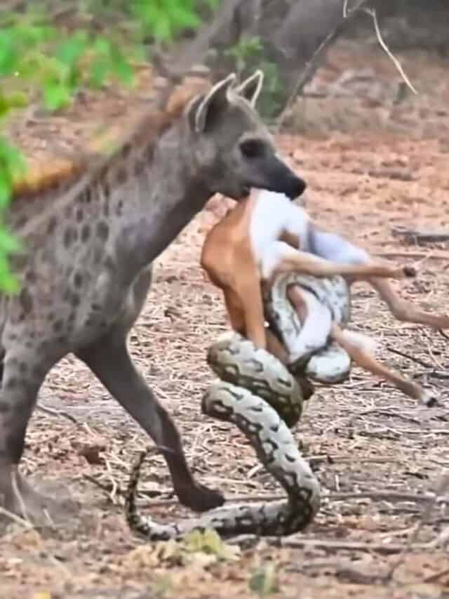 Baby Impala Snatched By A Snake And Attacked By Hyena