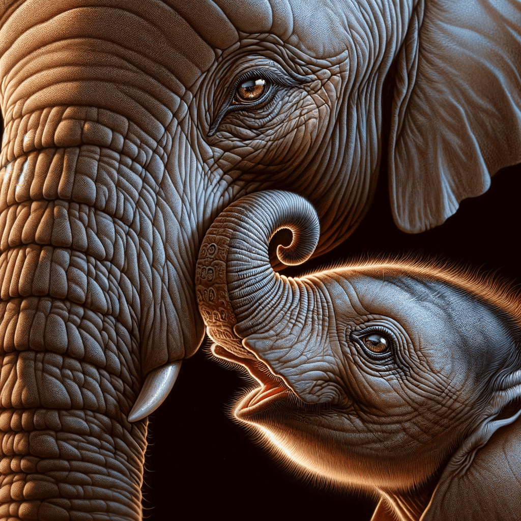 Hangry baby elephant