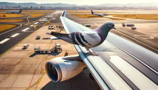Look at this Pigeon Trying To Get A Free Ride To London