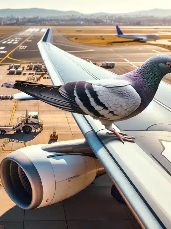 Look at this Pigeon Trying To Get A Free Ride To London