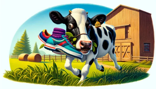 Watch As This Cow Steals Shoes
