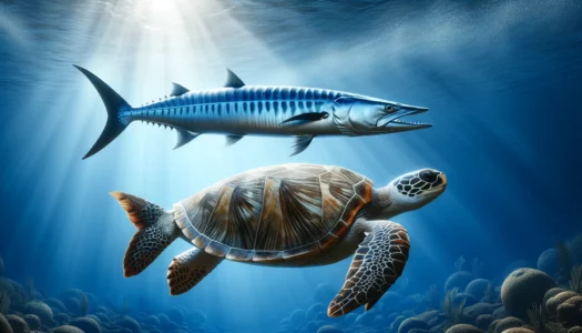 Watch: Barracuda and Turtle Friends of The Deep