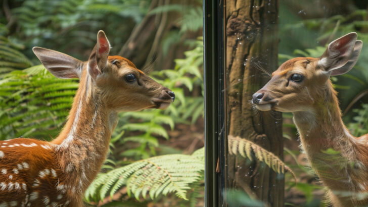 Watch: Wild Animals React to Seeing Themselves in Mirror
