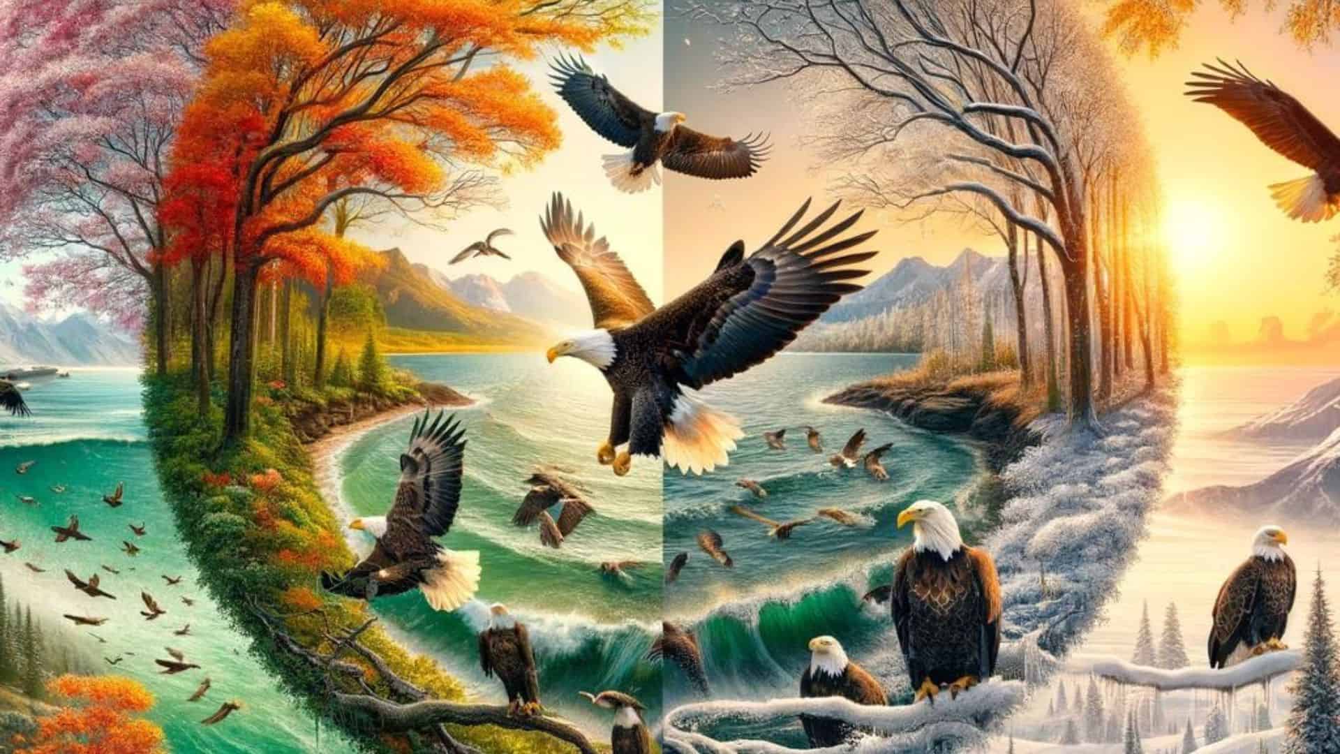 The Seasonal Journeys of America's Bald Eagles