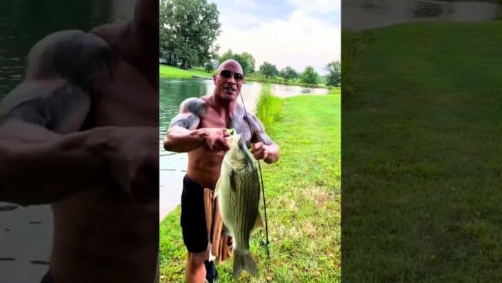 Have You Seen the Rock Catch a Massive Fish?