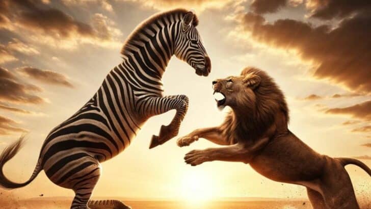 Watch: Zebra Outmaneuvers Lioness in Survival Showdown