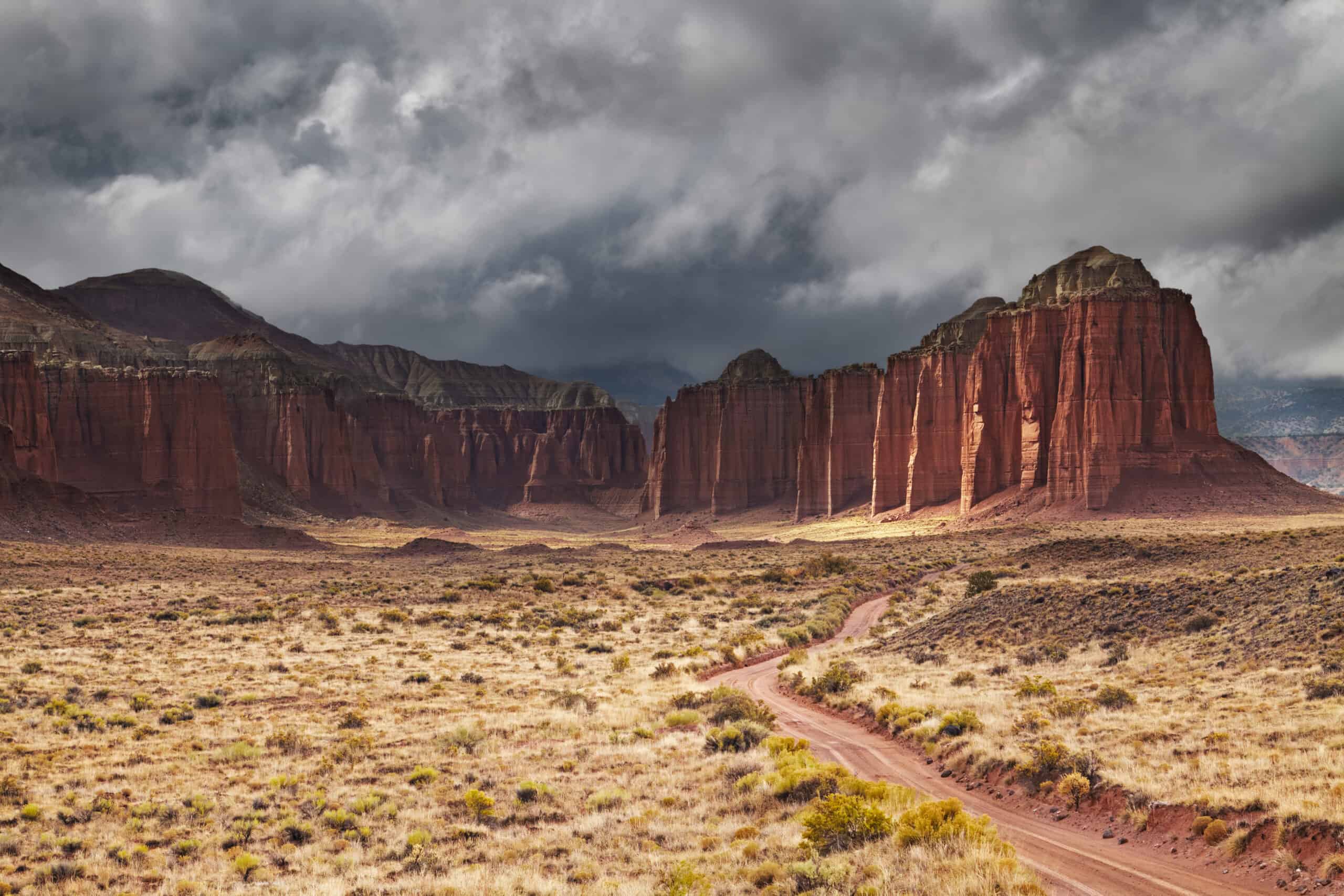 Cathedral Valley, Capitol Reef national park, Utah,