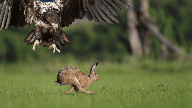 Watch a Hawk Snatch a Rabbit in Broad Daylight in California