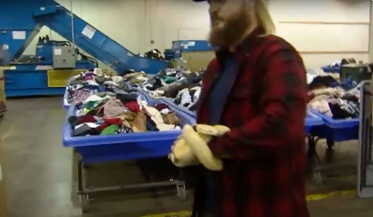goodwill worker finding boa constrictor