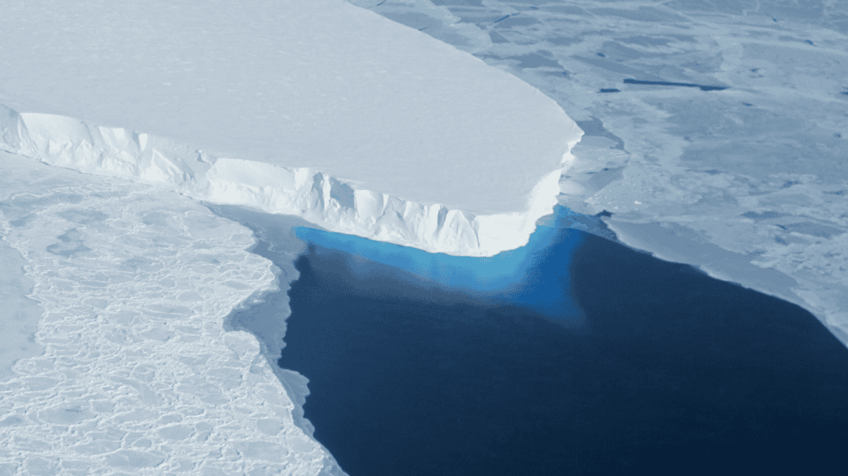 Thwaites Glacier in West Antarctica.