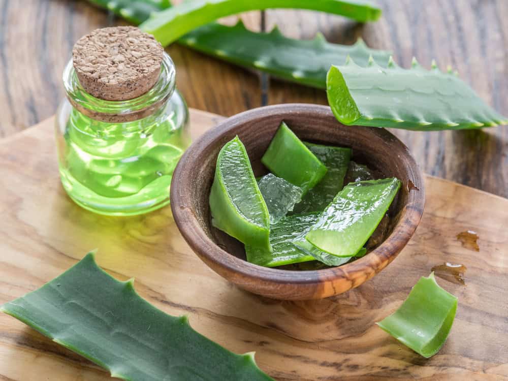 Aloe vera gel.