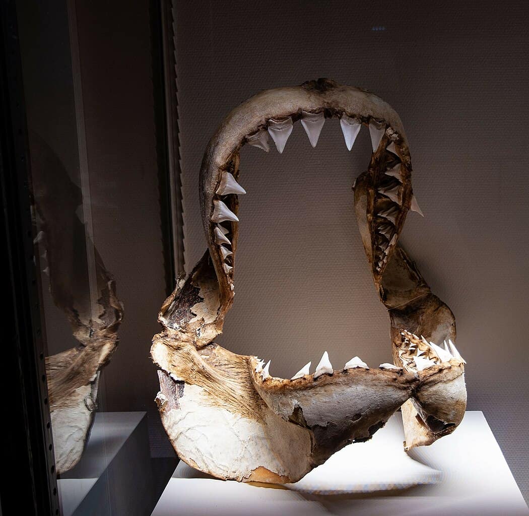 Great white shark skeleton