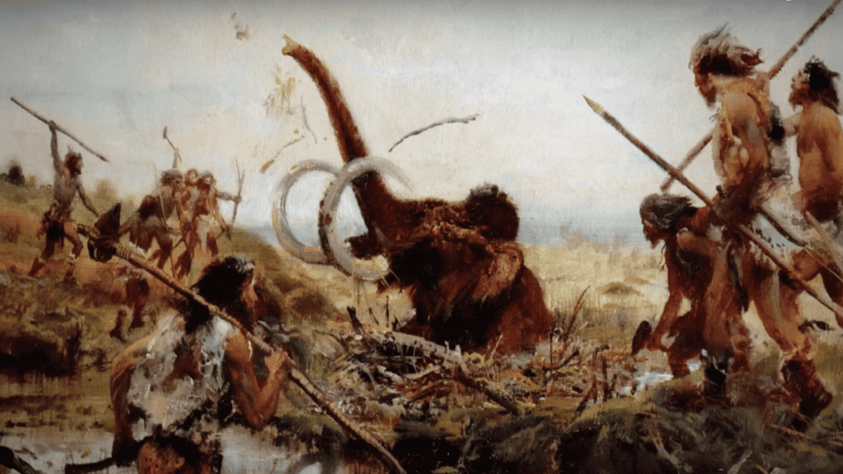 Neanderthals and the woolly mammoth.