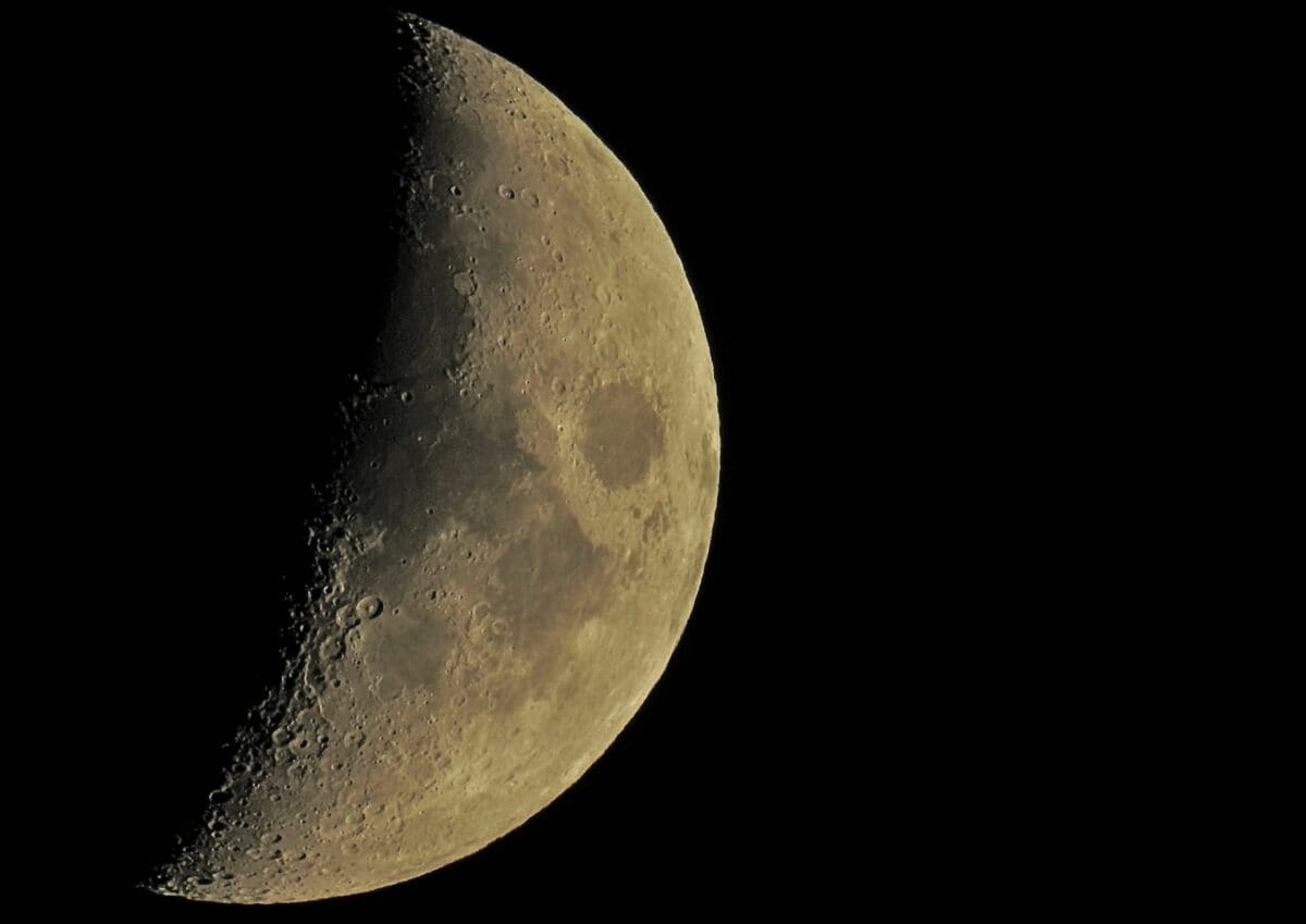 Craters on the moon