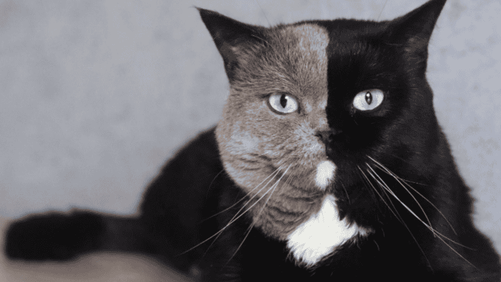 Unusual Two-Faced Cat Surprises the World by Fathering Kittens in His Own Colors