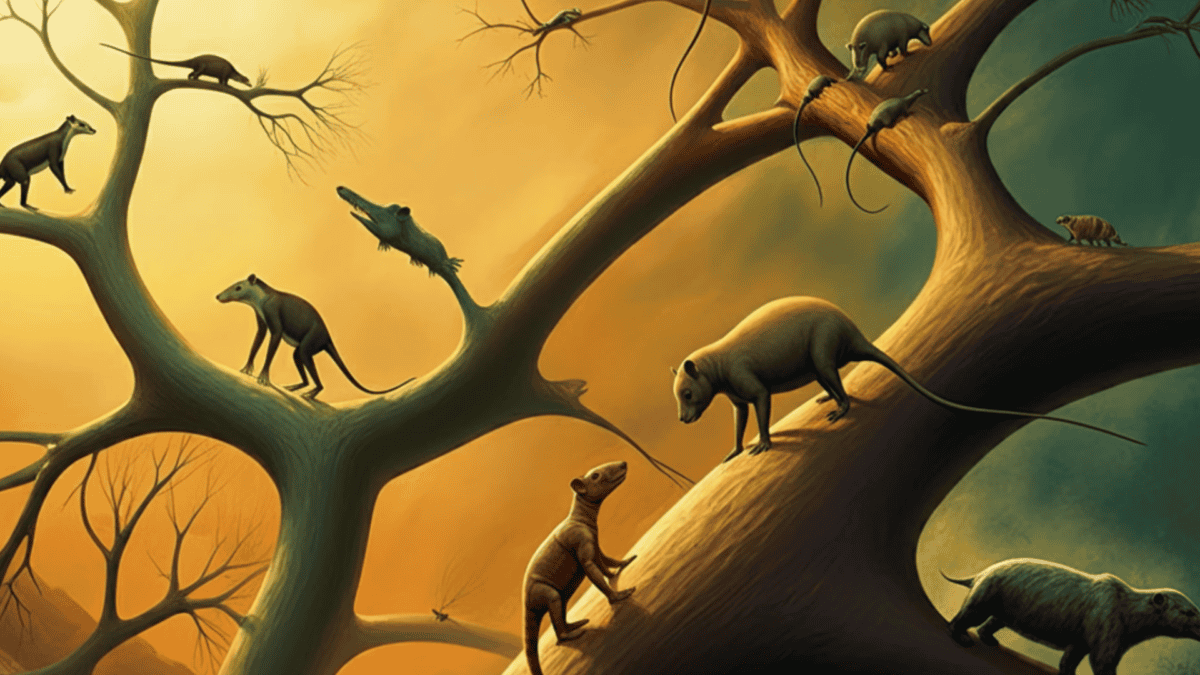 Mammals in the Late Cretaceous.