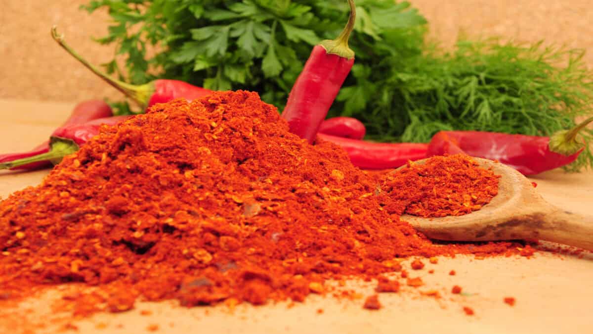 Ground cayenne pepper. 