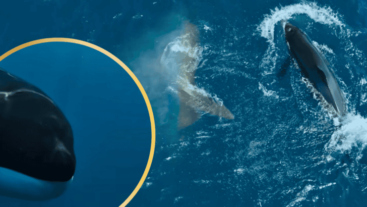 60-Year-Old Orca Grandma Takes Down Great White Shark in Lightning Strike Captured on Video