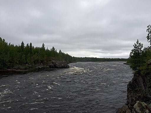 Äijäkoski view upstream.