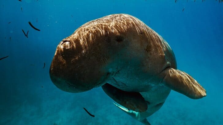 Dugongs and Their Slow Mating Rituals in the Ocean