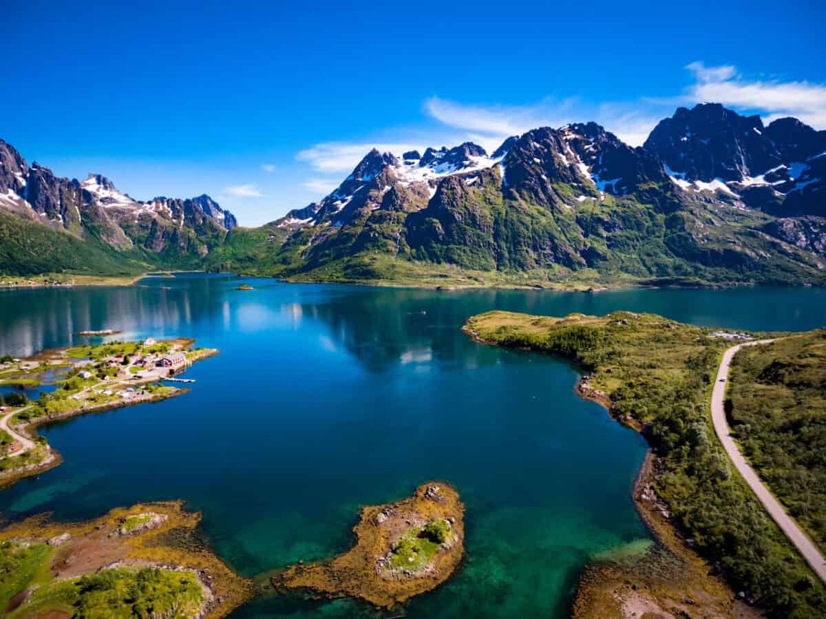 Beautiful Nature Norway aerial photography.