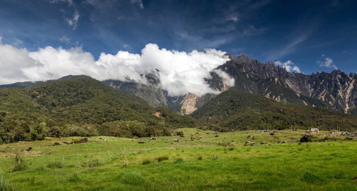 Kinabalu mountain in Malaysia