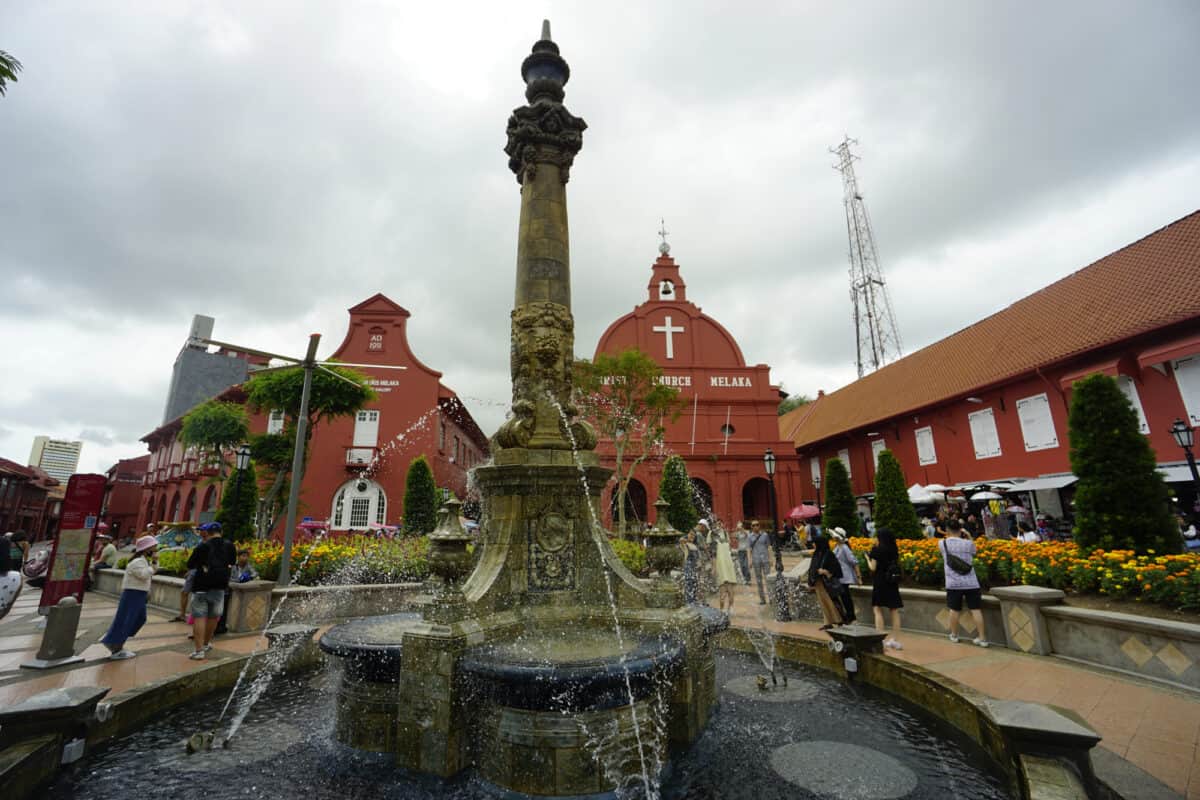 Malacca, Malaysia, June 30, 2024; view of Christ Church Melaka