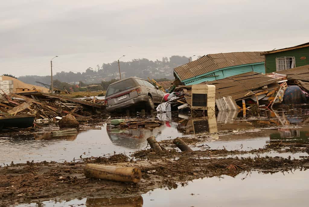 Aftermath of the 2010 Chile earthquake tsunami