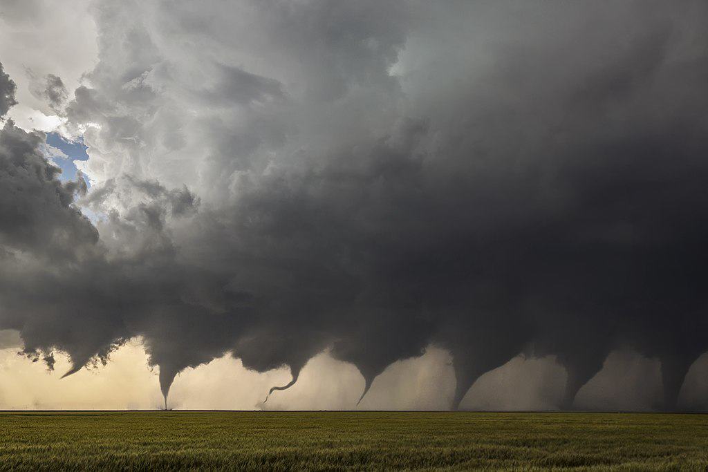 Evolution of a Tornado