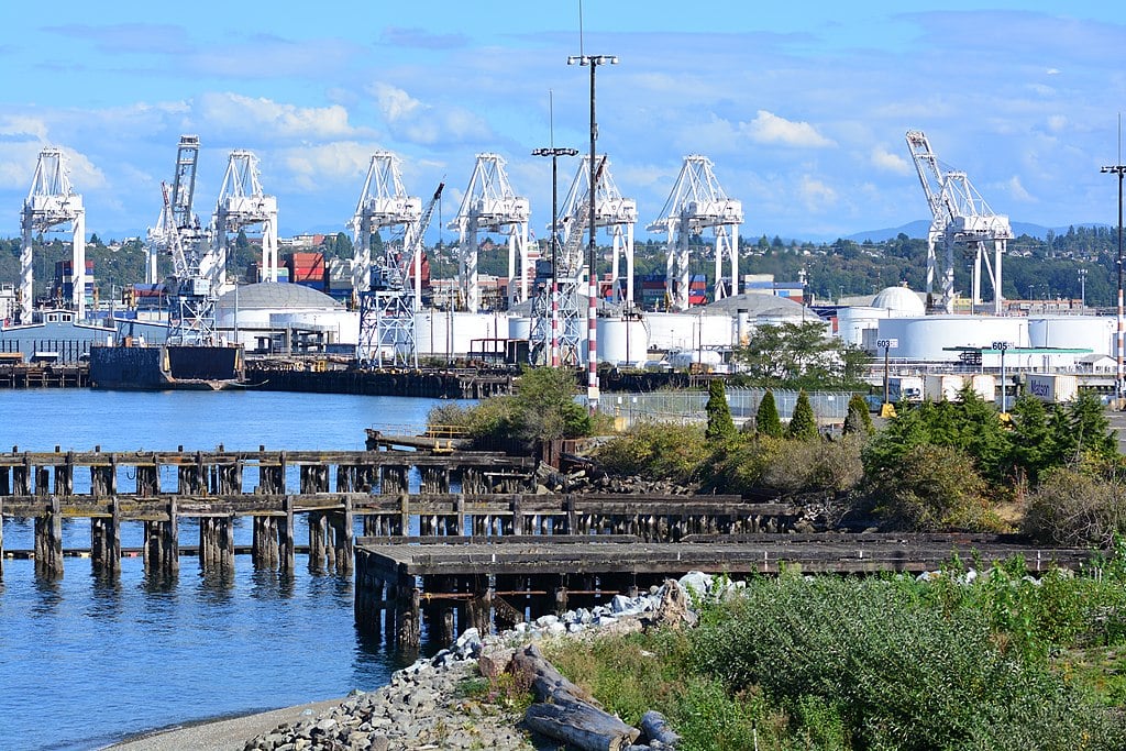 Seattle - old Lockheed docks east of Jack Block Park