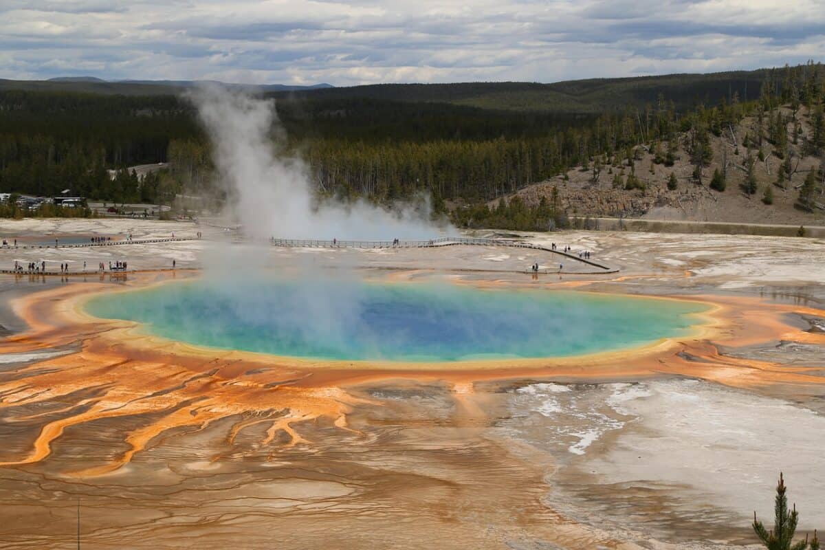 grand prisme, vues, le paysage, parc national de yellowstone, parc national des états-unis, parc national de yellowstone, parc national de yellowstone, parc national de yellowstone, parc national de yellowstone