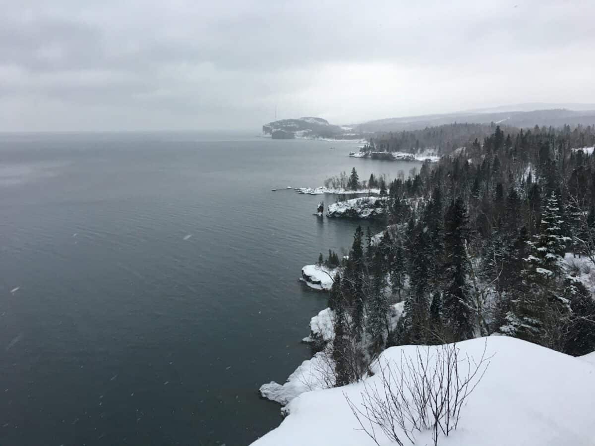 Snowy Cliffs of Minnesota