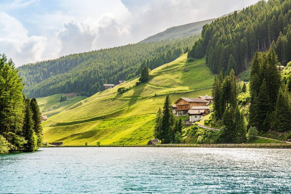 lake, mountains, nature, house, alps, alps, alps, alps, alps, alps
