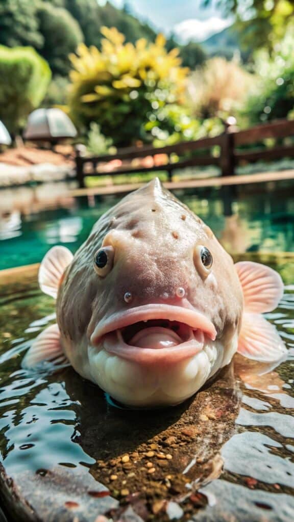 ai generated, blobfish, fish, underwater, bubbles, sea, animal, water, ocean, nature