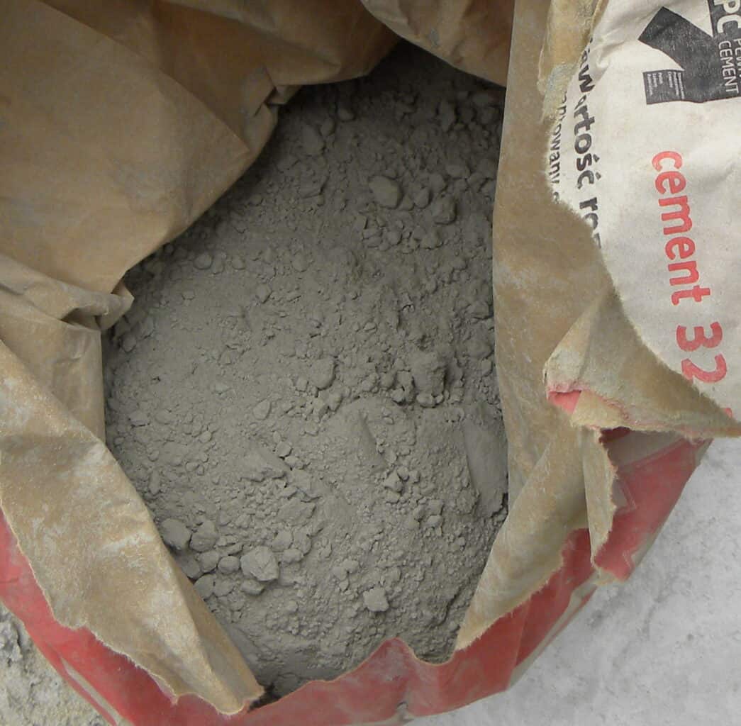 A bag od cement. 