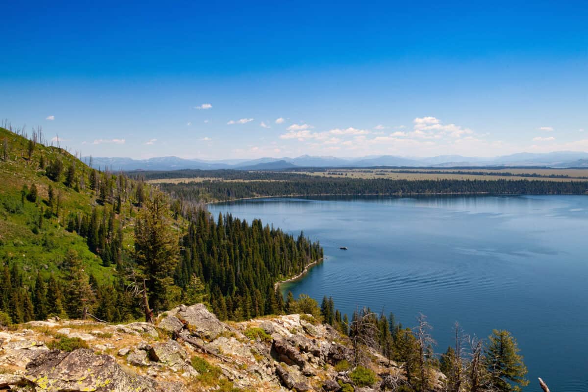 Jenny Lake, Wyoming, USA. Jenny Lake is located in Grand Teton National Park in the U.S. state of Wyoming.
